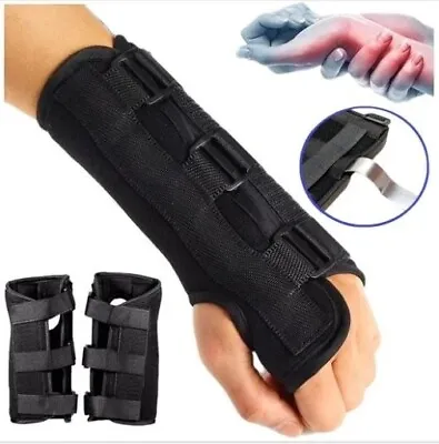 £9.92 • Buy Wrist Support For Splints Carpal Tunnel Sprain Injury Pain Arthritis Brace BLACK