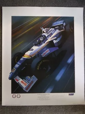  Damon Hill print By Gavin Macleod F1 World Champion 1996 • £20