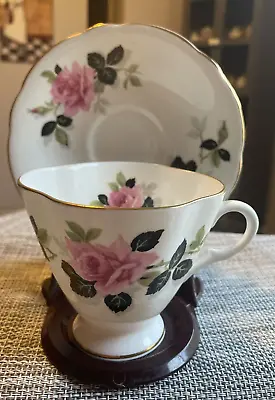 VINTAGE TEA CUP AND SAUCER WINDSOR 1960s • $22