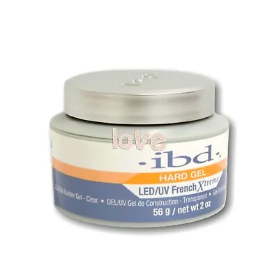 IBD French Xtreme CLEAR LED/UV 56g/2oz Hard Builder GEL Set Of 1 Jars • $21.49
