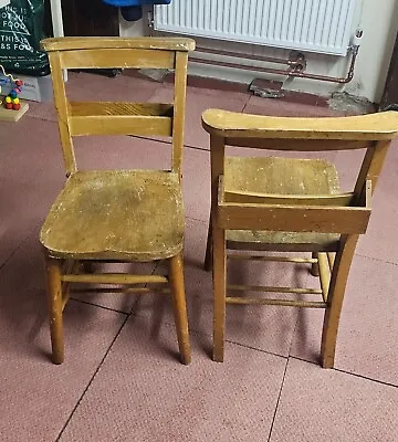 Chapel Chairs With Bible Rack On The Back • £50