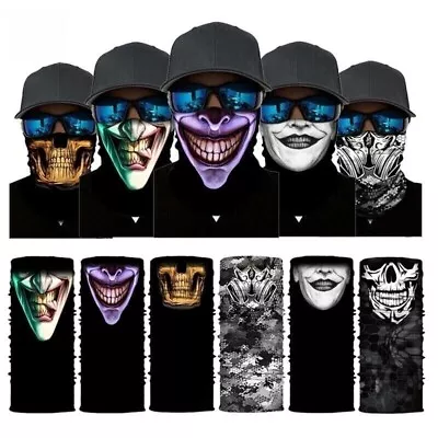 Half Face Series Mask Sunscreen Cycling Motorcycle Neckerchief Bandanas Fabric • $7.15