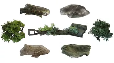 1/16 RC Tank Upgrades Accessories Set 2 Model Camouflage Nets And Moss Bushes • £21.59