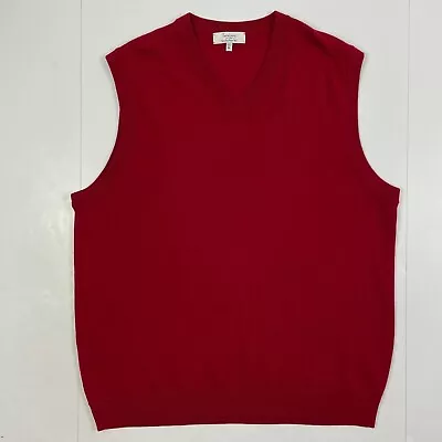 Turnbury Sweater Vest Men's Extra Large Pullover V Neck Sleeveless Merino Wool • $11.23