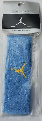 Vtg Deadstock New JUMPMAN Michael Jordan Baby Blue & Yellow Sweatband Wristband • $67.50