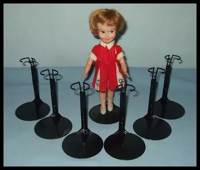 6 BLACK Kaiser TINY BETSY McCALL Doll Stands For Vintage 9  SKIPPER Penny Brite • $26.99