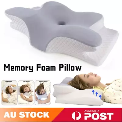 Memory Foam Pillow Neck Shoulder Support Rebound Contour Pain Relief Bed Pillows • $53.88