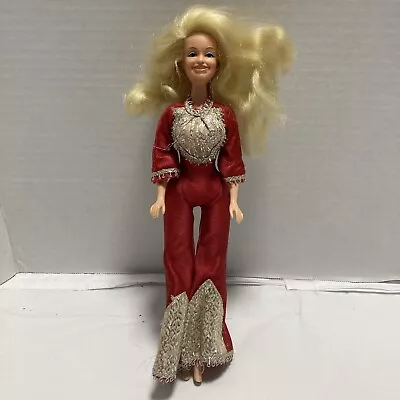 Vintage 1970s Eegee Dolly Parton 12  Posable Doll In Original Outfit Used • $29.99