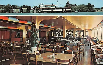 MOORE'S RIVERBOAT YACHT HAVEN Isleton CA Restaurant Ca 1960s Vintage Postcard • $6.28