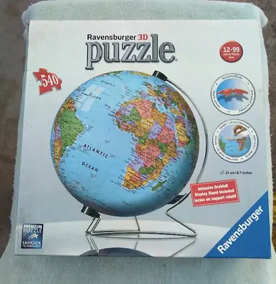 Ravensburger 3D Puzzle - Globe Of World - Puzzleball • $18.95