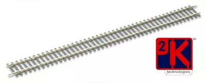 Hornby R601 - 6 X 00 Gauge Setrack Double Straight 335mm Long Nickel Silver RM48 • £25.74