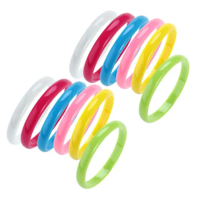 12 Pcs/set Candy Color Bangle Plastic Bangles Colorful Wristband • £7.55