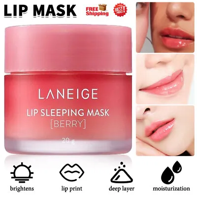 1/2/3 PCS Laneige Lip Sleeping Mask Balm Berry 20g - Brand New UK Fast Delivery • £6.69