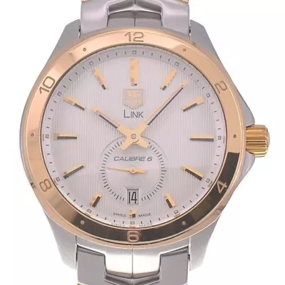 TAG HEUER Link Caliber 6 WAT2150.BB0953 Back Schedule Automatic Watch P#129812 • $1399.30