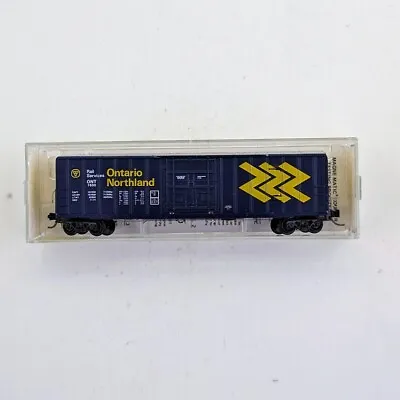 Micro-Trains 27040 N Scale 50' Rib Side Box Car Plug Door - Ontario Northland • $34.80