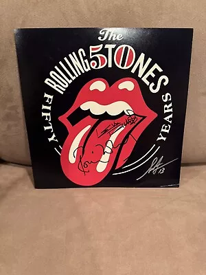 Keith Richards Ronnie Wood Rolling Stones Signed 12 X 12 Flat JSA Shepard Fairey • $2291.54