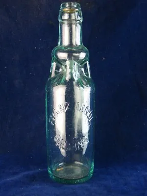 39138 Old Antique Vintage Glass Bottle Rare Codd Patent Palling • £100