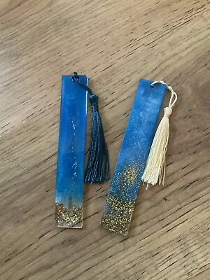 Bookmark Personalised Resin And Glitter Tassel Beach Sea Mum Gift Birthday • £3.50