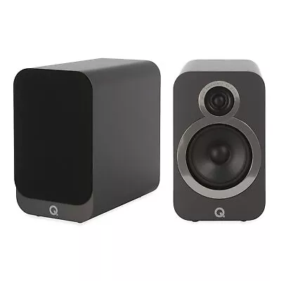 Q Acoustics 3020i Bookshelf Speakers - Graphite Grey • £199