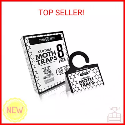 Clothing Moth Traps - 8 Pack - Non Toxic Moth Traps For Clothes With Pheromone A • $14.26