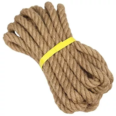 Twisted Manila Rope Jute Rope (3/4 In X 20 Ft) Natural Thick Hemp Rope For Cr... • $22.72