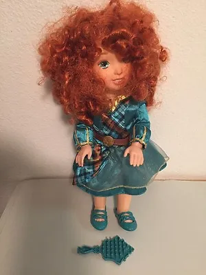 My First Disney Princess Merida 14  Doll Green Dress Shoes Brush Posable Jointed • $10