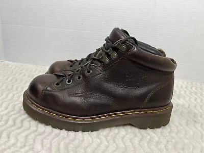 Vintage Dr Martens Y2K 8287 Mens Sz 9 US 10 Brown Leather Boot Made In England • $145