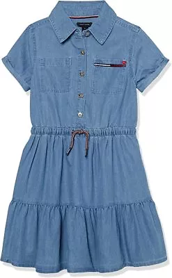 Girls Tommy Hilfiger Denim Chambray Jean Shirt Dress • £19.95