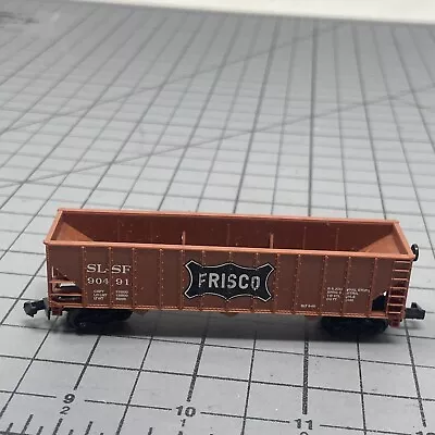 Train Car Industrial Rail N Scale Freight Car Frisco SLSF 90491 3 Bay Hopper • $14.99