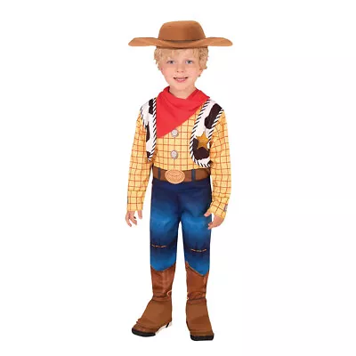 £28.64 • Buy Disney Woody Deluxe Toy Story 4 Dress Up Cowboy Costume W/ Felt Hat 