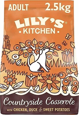 Lily's Kitchen Natural Adult Dry Dog Food Chicken & Duck Grain-Free Recipe 2.5kg • £18.99