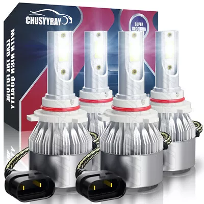 For Toyota Corolla 93-97 03-06 - 4X LED Headlight Conversion Combo Bulbs Kit • $45.19