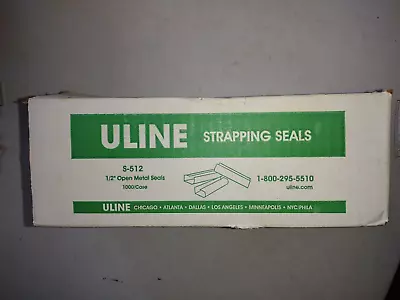 ULINE Poly Strapping Seals S-512 1/2” Open Metal Seals 500 Pieces • $39.99