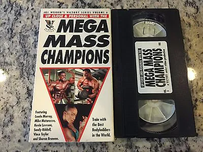 JOE WEIDER'S VICTORY SERIES VOLUME 6 UP CLOSE PERSONAL W/MEGA MASS CHAMPIONS VHS • $7.64