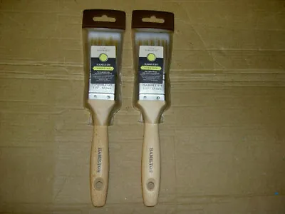 2 X Hamilton Prestige Pure Synthetic Flat Paint Brush 1 -1/2  Model 23131-15 • £10.99