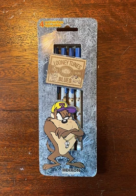 $15 • Buy Vintage 1996 Looney Tunes Taz Ballpoint Pens 4 Dixon NOS
