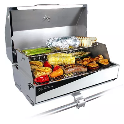 Kuuma Elite 316 Barbecue Gas Grill 58173 Stainless Steel Marine Boat  58173 • $389.95