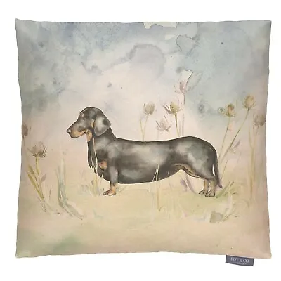 Dave The Dachshund 43x43cm Cushion Cover | Voyage Fabric | Dogs • £13.95