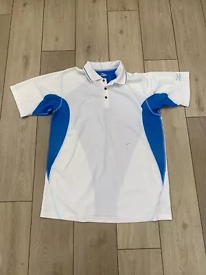 Mizuno Performance Drylite Polo Shirt Men's Size XL Blue/White • $15.50