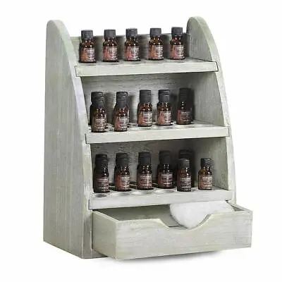 4-tier Wooden Essential Oils Storage Rack Nail Polish Display Holder Organizer • $24.99