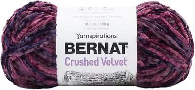 Bernat Crushed Velvet Yarn-Burgundy • $15.90