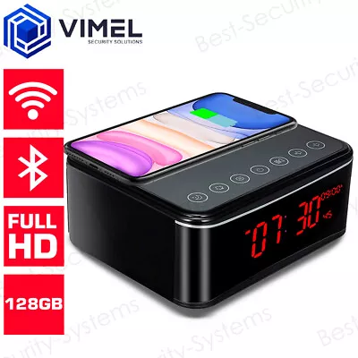 $295 • Buy WIFI Security Alarm Camera 128GB Wireless Charging Station Spy Hidden