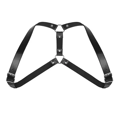 Men Nylon Elastic Chest Harness Strap Muscle Shoulder Body Belt Clubwear Costume • $4.59