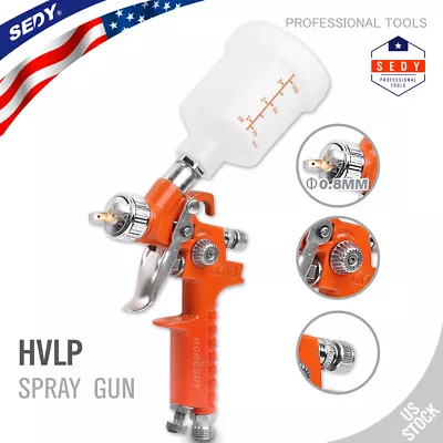 Mini Air Spray Gun HVLP 0.8MM Auto Car Detail Touch Up Paint Sprayer Spot Repair • $16.83