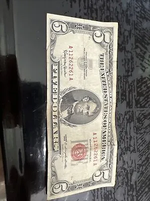 1963 Red Seal 5 Dollar Bill Star • $1800