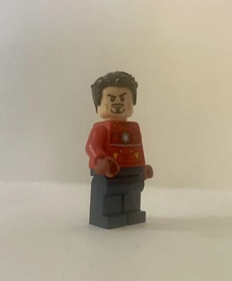 $15 • Buy Lego Tony Stark 76196 Christmas Sweater Avengers Super Heroes Minifigure