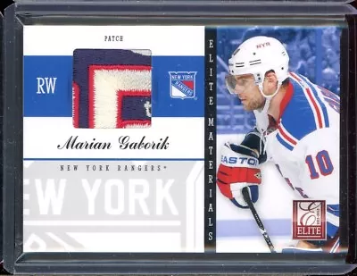 2011-12 Panini Elite Materials Patches #32 Marian Gaborik 05/15 • $72.66