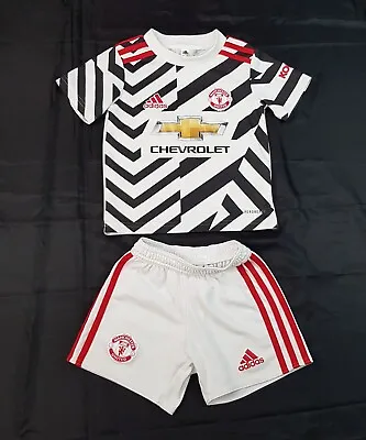 Adidas Manchester United Football 2018 3rd Full Kit Toddler Age 2-3 Years Shirt • $29.84