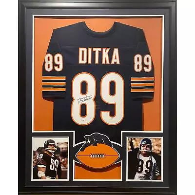 Mike Ditka Framed Jersey PSA/DNA Autographed Signed Chicago Bears Pitt HOF • $755.99