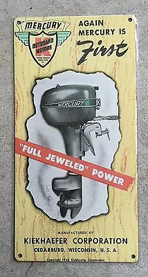 Mercury Kiekhaefer Outboard Motor Fishing Boat Vintage Metal Sign Man Cave Decor • $14.95